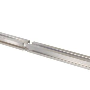 Aluminium-Gleitleisten für Bambusrollos, langlebig und leichtgängig.